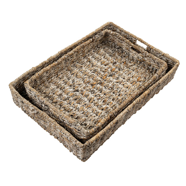 Abaca Whitewashed Tray