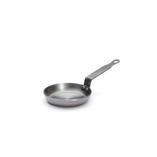 DE BUYER Steel Mineral B Blini Pan, 12cm