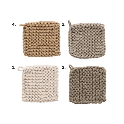 Chunky Knit Pot Holder/Trivet