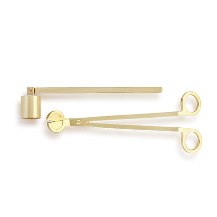 Gold Wick Trimmer and Snuffer Set