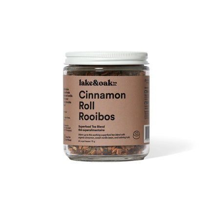 LAKE & OAK Cinnamon Roll Rooibos Superfood Tea Blend