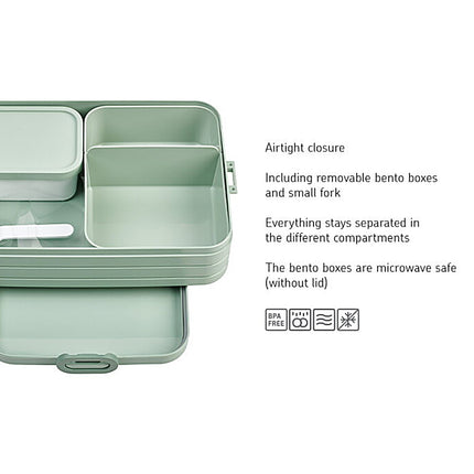 MEPAL Bento Lunchbox, Large with Removable Bento Box