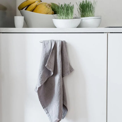 100% Linen Tea Towel, Ash