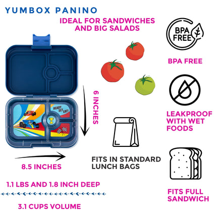 YUMBOX, Panino Lunchbox, 4 compartment