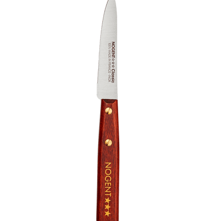 NOGENT FRANCE Wood-Handled 1mm Serrated Paring Knife, 3.5"