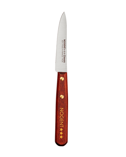 NOGENT FRANCE Wood-Handled 1mm Serrated Paring Knife, 3.5"