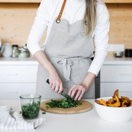 Linen Luxury Apron, Natural