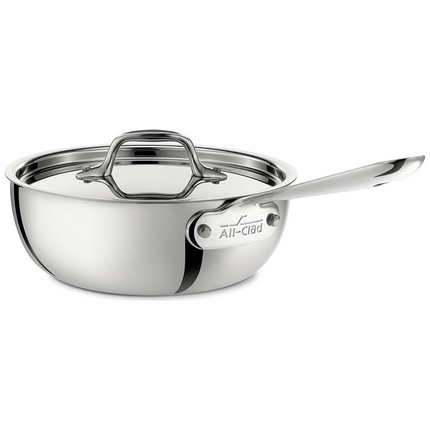 ALL-CLAD, D3, 2 Quart Saucier w/Lid