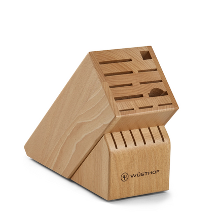 WUSTHOF 17-Slot Natural Beech Knife Block