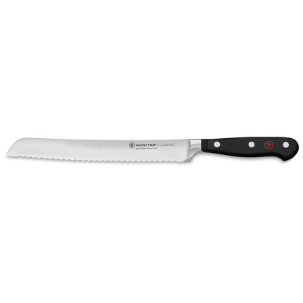 WUSTHOF Classic Black Collection, 8" Serrated Bread Knife