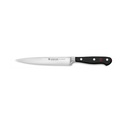 WUSTHOF Classic Black Collection, 6" Utility (Sandwich) Knife