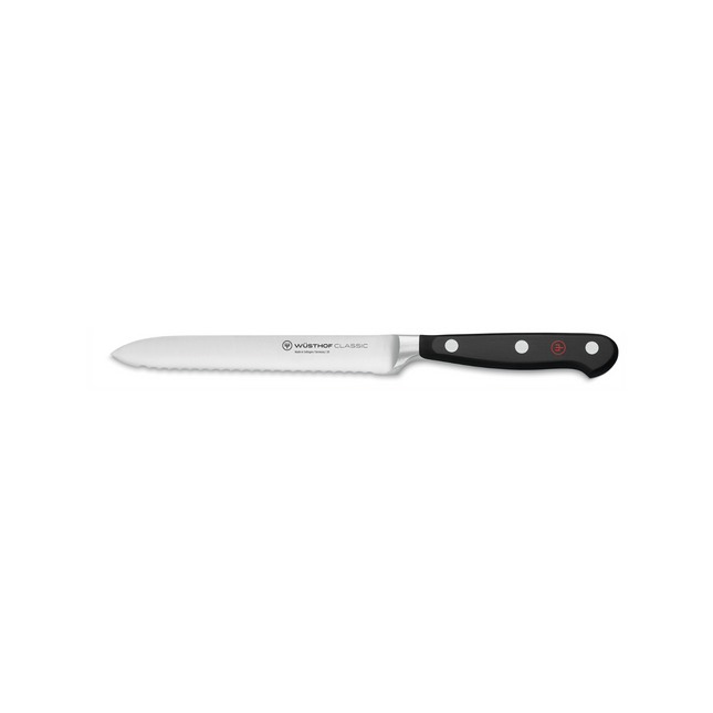 WUSTHOF Classic Black Collection, 5" Serrated