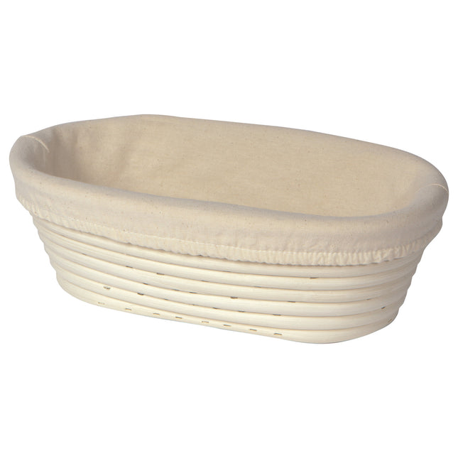 Banneton Basket w/Liner, 25cm (10")  Oval