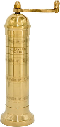 ALEXANDER Brass Salt Mill, 8"