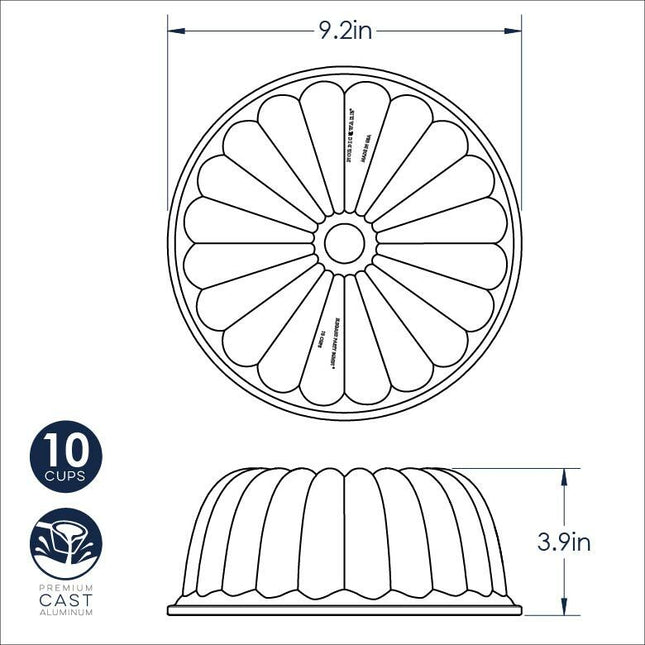 NORDIC WARE Elegant Bundt Cake Pan