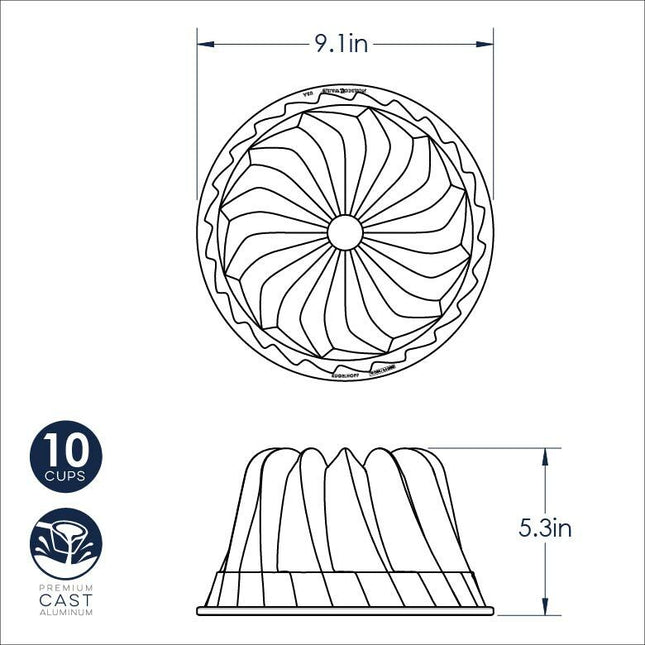 NORDIC WARE Kugelhopf Bundt Pan