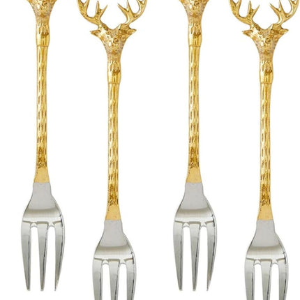 Stag Appetizer Forks, Individual