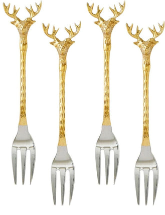 Stag Appetizer Forks, Individual