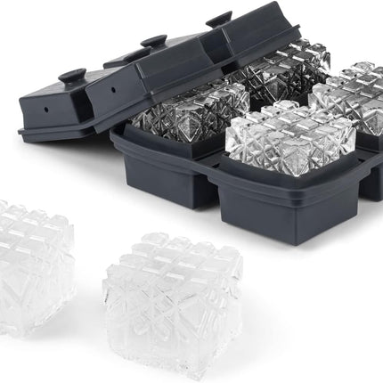 PEAK ICE WORKS Charcoal Crystal Cocktail Ice Tray