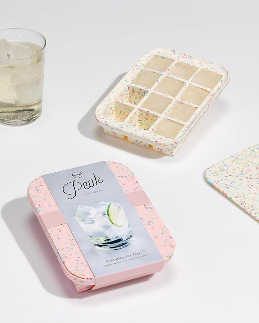 PEAK ICE WORKS Pink Speckle Everyday Ice Tray