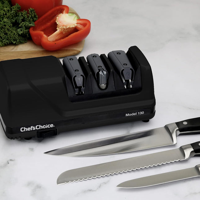 CHEF'S CHOICE Knife Sharpener, Model 130 3-Stage Professional