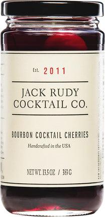 JACK RUDY COCKTAIL CO Bourbon Cocktail Cherries, 383g.