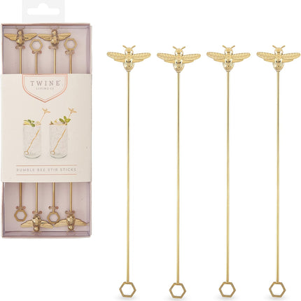 Gold Bumblebee Stir Sticks