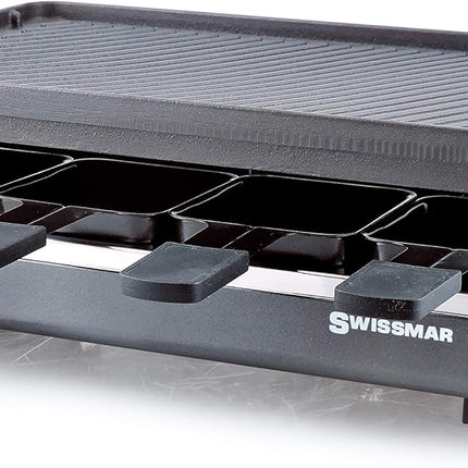 SWISSMAR Classic Raclette with Cast Iron Top, Anthracite