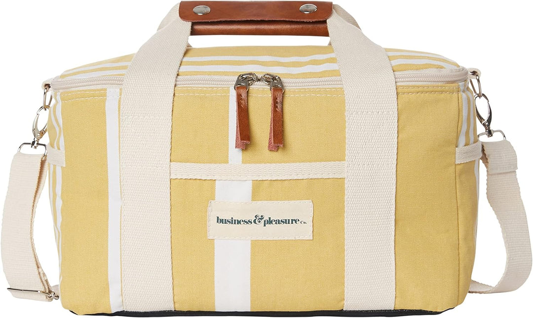 BUSINESS & PLEASURE Premium Cooler, Vintage Yellow Stripe