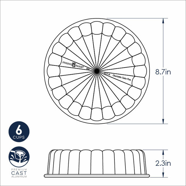 NORDIC WARE Charlotte Cake Pan