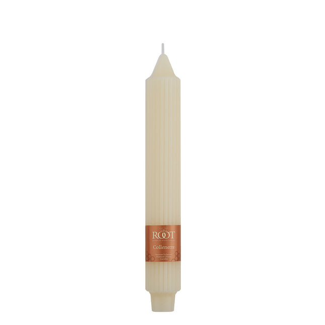 ROOT CANDLES Grecian Collenette 9" Candle, Ivory