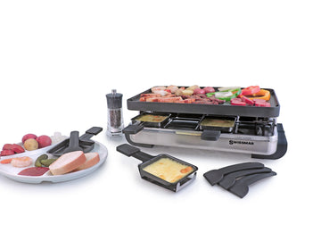 SWISSMAR Stelvio Raclette with Non-Stick Aluminum Grill