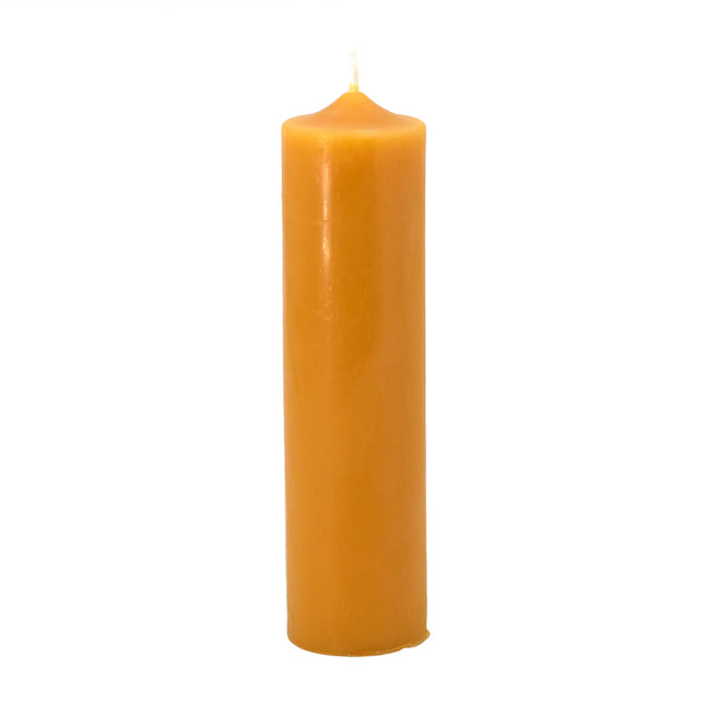 HONEY CANDLES 100% Beeswax 6" Column