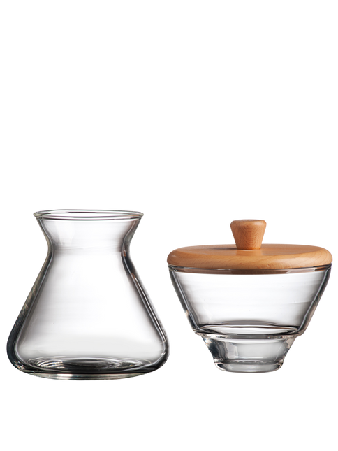 CHEMEX Glass Cream and Sugar Set