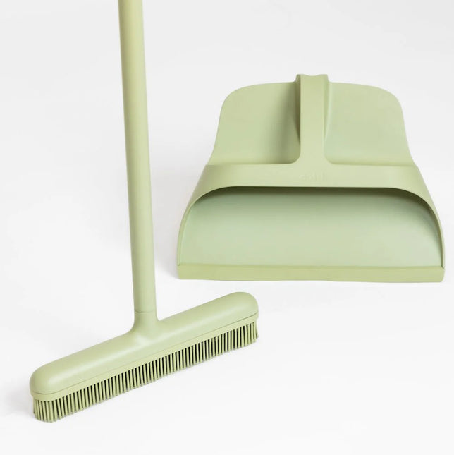 DOTTI Silicone Broom & Dustpan