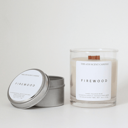 THE 6TH SCENT CANDLE Firewood Soy Candle