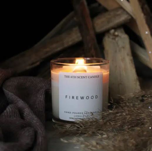 THE 6TH SCENT CANDLE Firewood Soy Candle