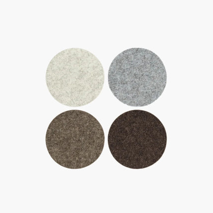 GRAF LANTZ Merino Wool Round Coasters, S/4