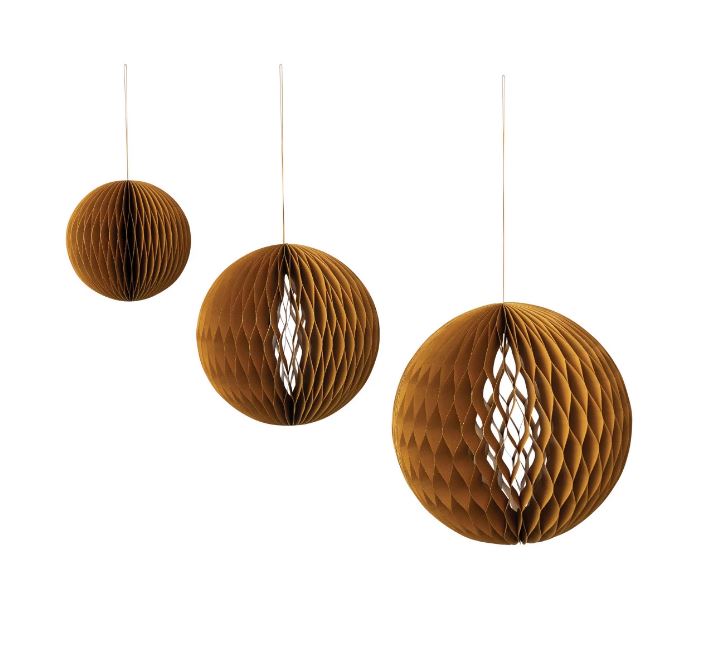 Honeycomb Hanging Decor, Brown