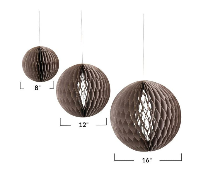 Honeycomb Hanging Decor, Grey