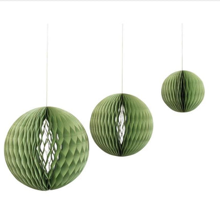 Honeycomb Hanging Decor, Green