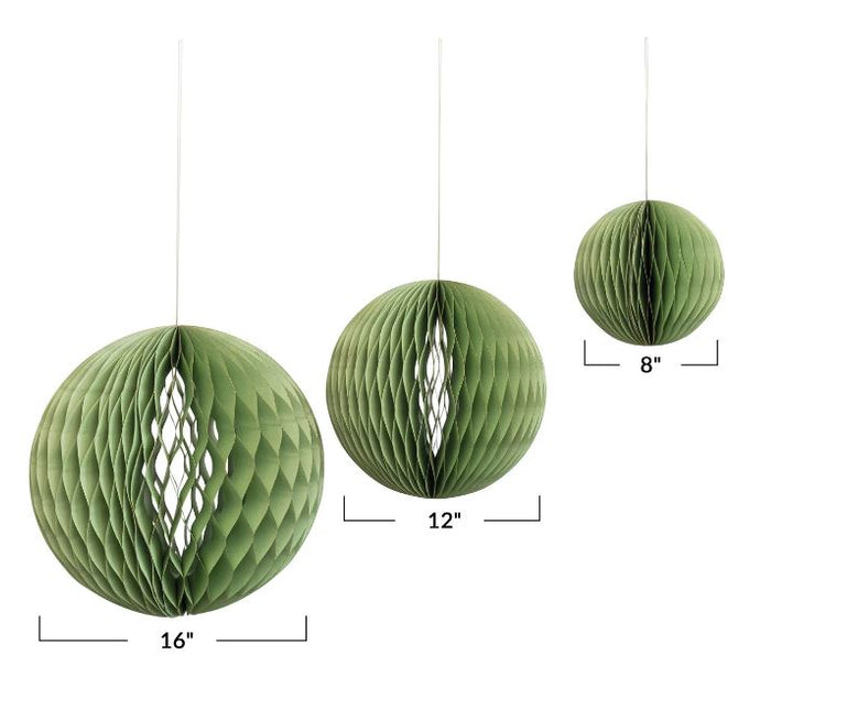 Honeycomb Hanging Decor, Green