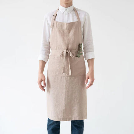 Linen Chef's Apron, Portobello