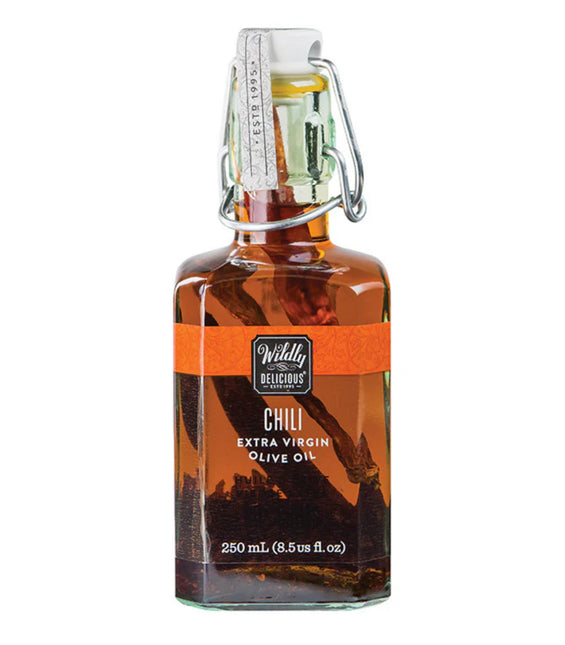 WILDLY DELICIOUS Chili Infused Extra Virgin Olive Oil, 250ml