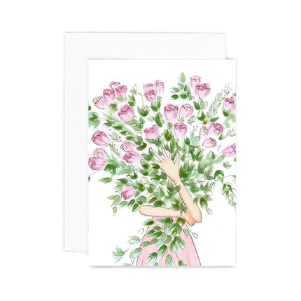 ALMEIDA ILLUSTRATIONS Rose Bouquet (Mini Card)