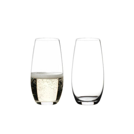 RIEDEL CRYSTAL "O" Stemless Champagne Flutes, S/2