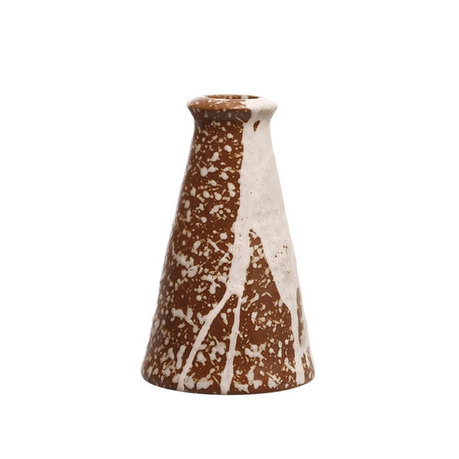 Stoneware Speckled Taper Holder