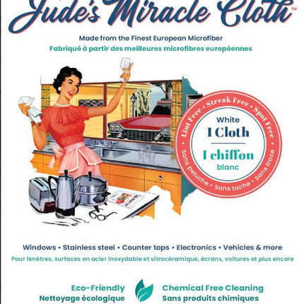 JUDE’S MIRACLE CLOTH Microfiber Cloths