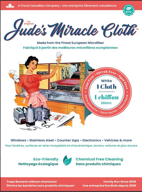 JUDE’S MIRACLE CLOTH Microfiber Cloths