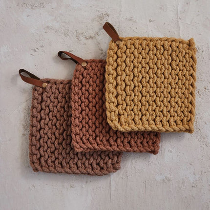 Chunky Knit Pot Holder/Trivet